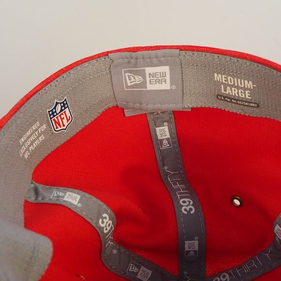 Kansas City Chiefs New Era NFL Sideline Home Official 39Thirty Flex Hat Med/Lrg - Picture 8 of 10